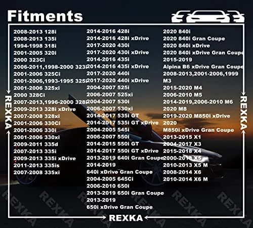 Rexka 20pcs Gray Door Trim Panel Retainer Clips Rivet Compatible with BMW 51418224781 51410407983 51430141025 | OEM-Quality Fasteners thumbnail 3