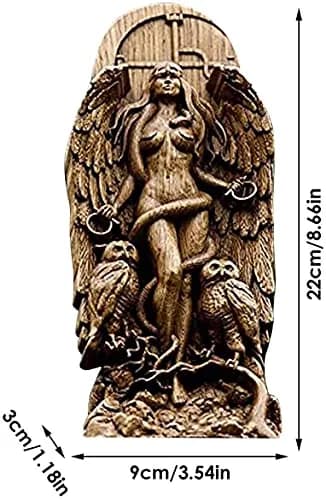 YRDGRG Goddess Statue Lilith 8.66 inch Resin Figurine for Home Garden Art Decor thumbnail 2