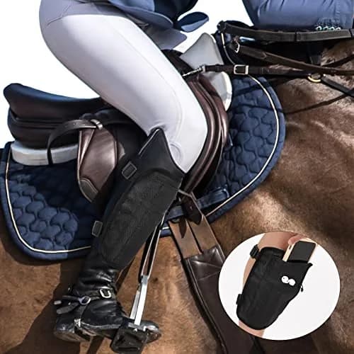 Xuniea 2 Pack Leg Phone Holder with Adjustable Straps, Black & Gray | Fits Phones up to 7.9x6.7 inches thumbnail 7