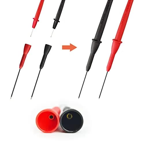 Lorwatin 4 Pack 2mm Extended Needle Test Probes, CAT II 600V/10A | Non-Destructive Multimeter Test Probes for Fluke Leads thumbnail 3