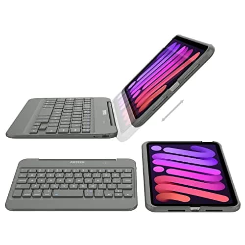 Arteck iPad mini A17 Pro (8.3-inch) Keyboard Case | Bluetooth Keyboard with Shockproof Cover thumbnail 5