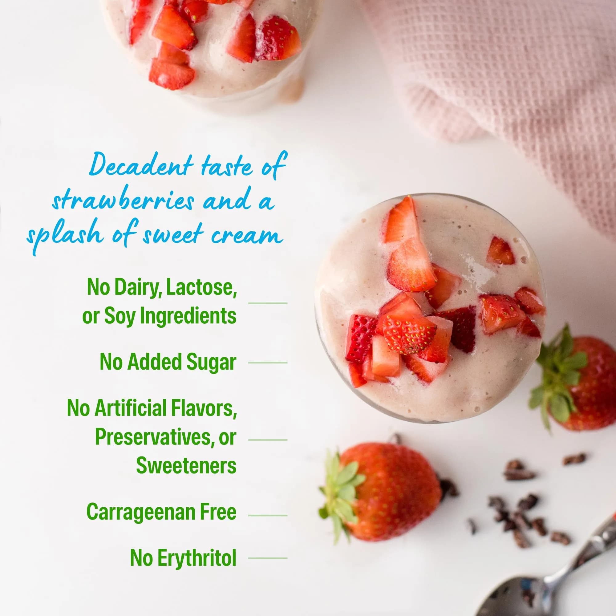 Orgain Organic Vegan Protein Powder Strawberries & Cream | 21g Plant Protein, Low Net Carb, Gluten-Free thumbnail 5