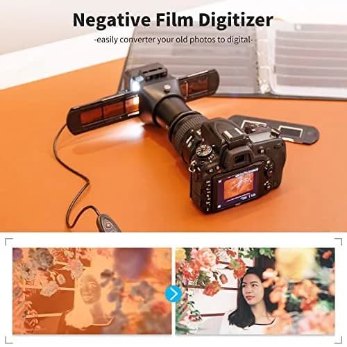 JJC Film Digitizer Scanner w/Backlight for 35mm Slide Negative to Digital | Macro Film Converter for Slides & Negatives thumbnail 2