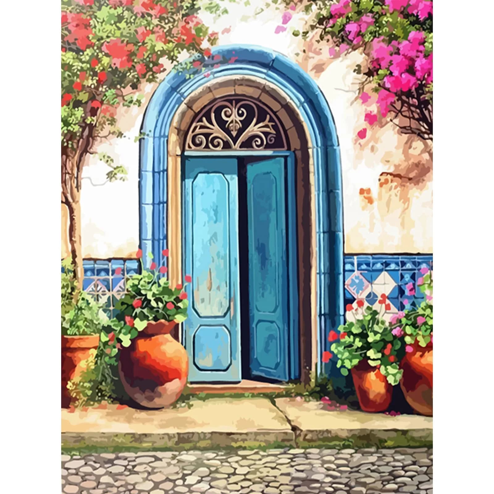 Amphol Paint by Numbers Kit for Adults | Watercolor Canvas Art 16"x20" — OP-6