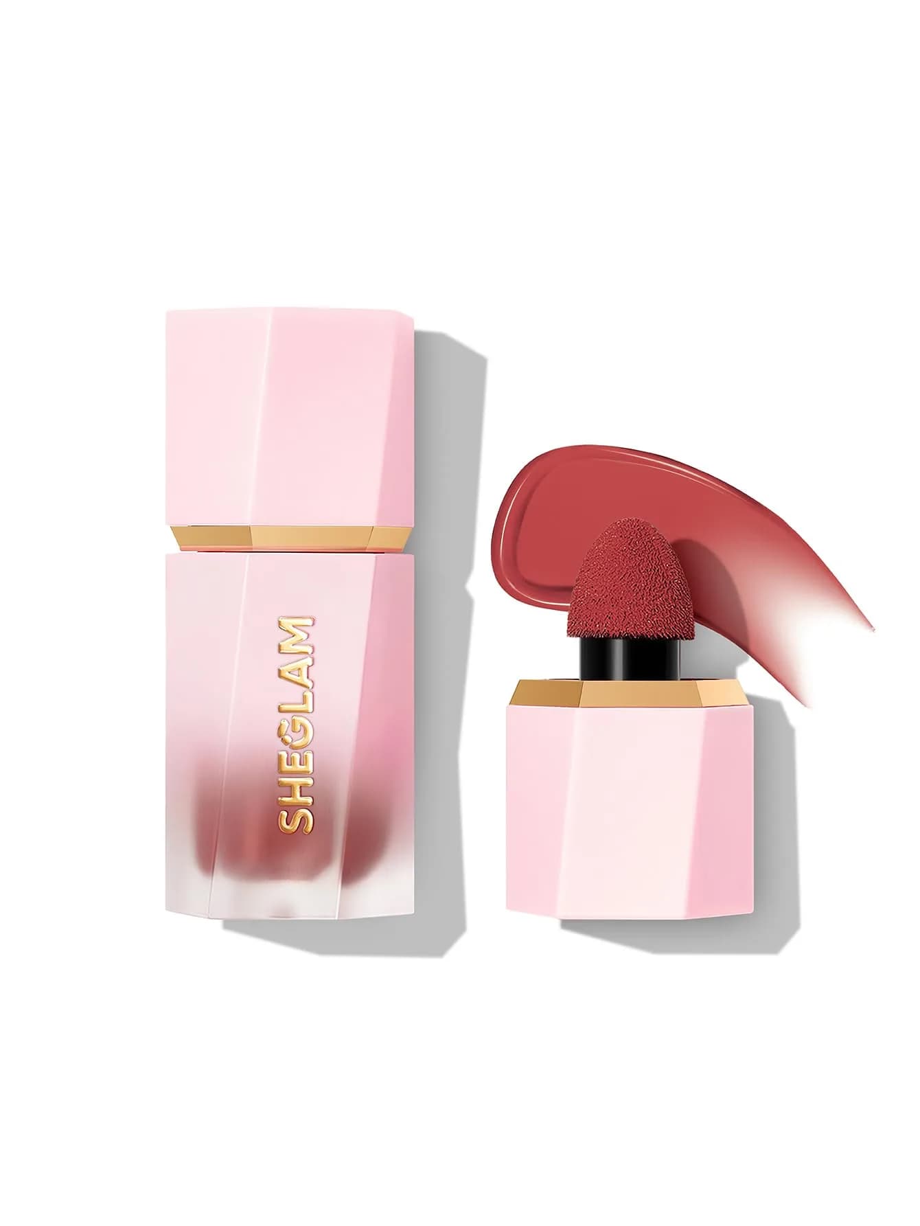 SHEGLAM Color Bloom Liquid Blush Makeup for Cheeks Matte Finish - Swipe Right 5.2ml (0.18 Fl Oz) | Hydrating Gel-Cream Formula — Matte Swipe Right