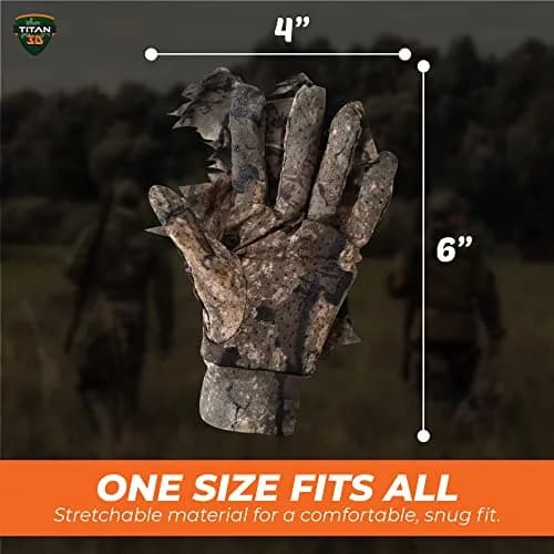 Titan 3D Leafy Gloves for Leafy Suit | Lightweight Camouflage Gloves for Hunting & Airsoft thumbnail 2