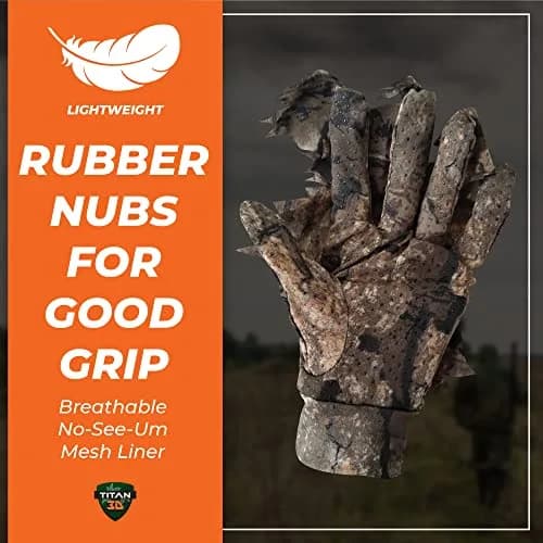 Titan 3D Leafy Gloves for Leafy Suit | Lightweight Camouflage Gloves for Hunting & Airsoft thumbnail 3