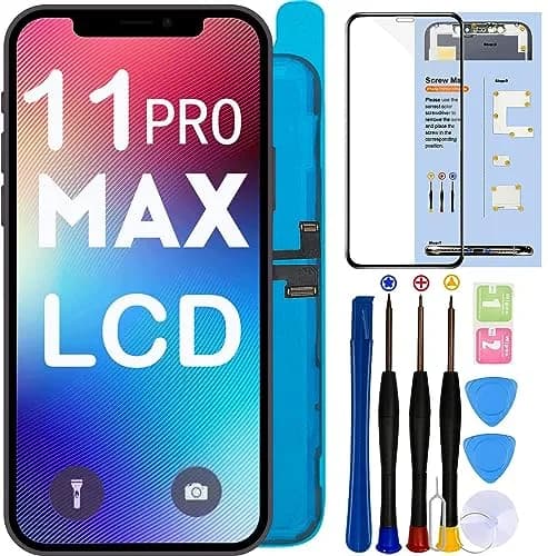 SIMDOG iPhone 11 Pro Max LCD Screen Replacement 6.5" | Full Repair Kit with Tools & Screen Protector thumbnail 1
