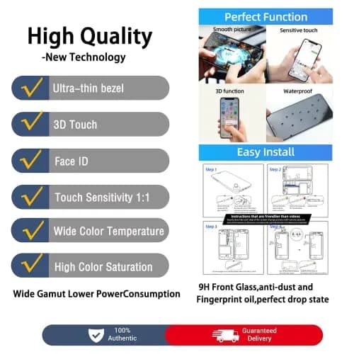 SIMDOG iPhone 11 Pro Max LCD Screen Replacement 6.5" | Full Repair Kit with Tools & Screen Protector thumbnail 5