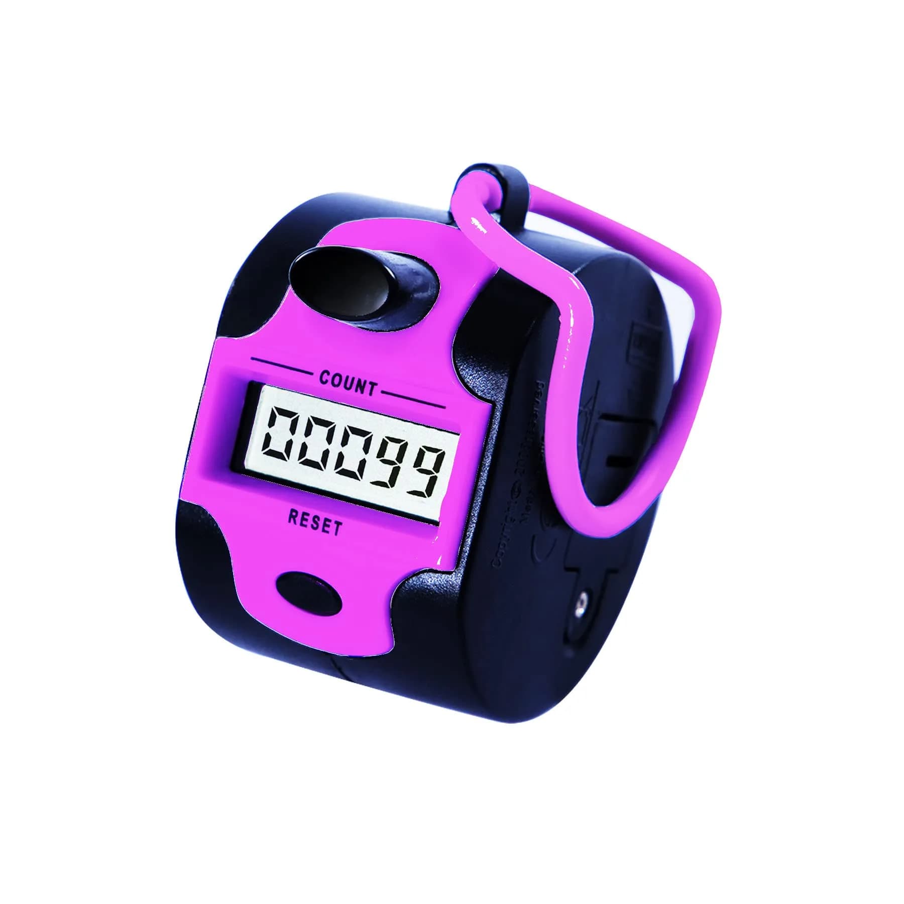 TESEAS Electronic Tally Counter Clicker 99999 Counts | 5-Digit Display — 1pc Pink