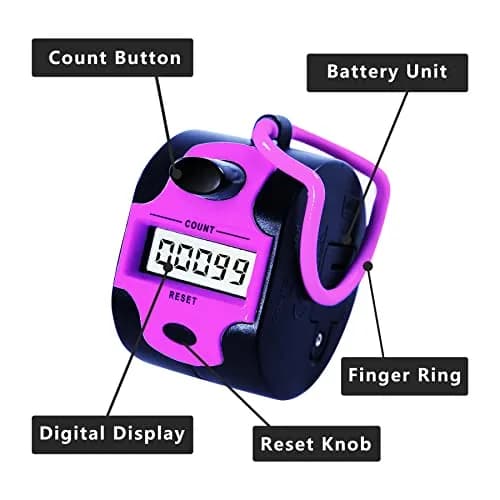 TESEAS Electronic Lap Counter Clicker with LCD Display | 5-Digit Counter thumbnail 4