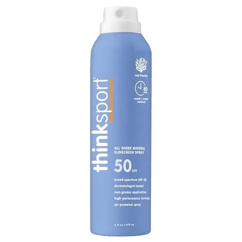 Thinksport Mineral Sunscreen Spray SPF 50+ 169.8ml (6 Fl Oz) | Reef-Safe, Water-Resistant thumbnail 1