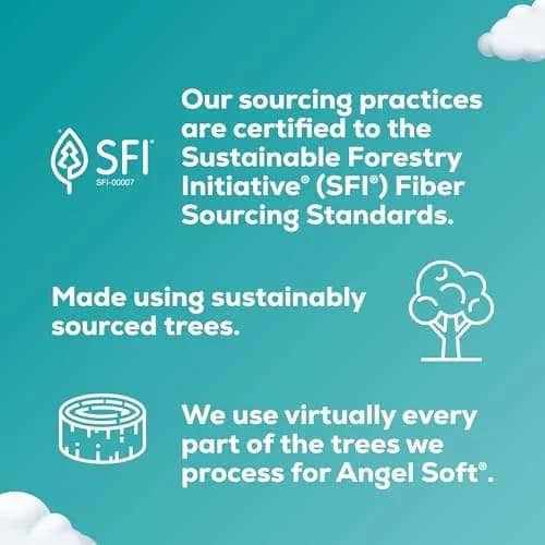 Angel Soft Toilet Paper, 12 Mega Rolls (3840 Sheets Total) | Soft & Strong 2-Ply Tissue thumbnail 8