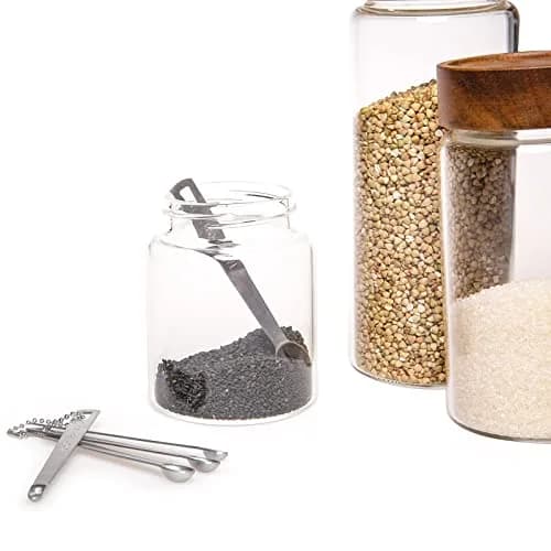 Esie Houzie Mini Measuring Spoons Set, Stainless Steel, 5 Pcs | Precise Tiny Amounts for Spices & Cosmetics thumbnail 7