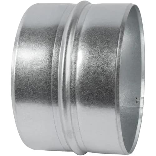 Vent Systems 6'' Inch Galvanized Steel Duct Connector | Round Ventilation Duct Extension for HVAC & Industrial Use thumbnail 1