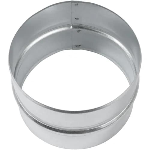 Vent Systems 6'' Inch Galvanized Steel Duct Connector | Round Ventilation Duct Extension for HVAC & Industrial Use thumbnail 7