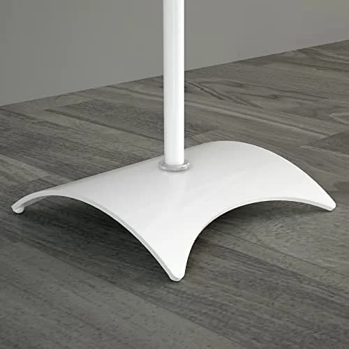 AVF Adjustable Height Speaker Floor Stands, Set of 2, 7.48" Base, 31.75-42.2" H, 11 lbs Capacity | White Steel Construction thumbnail 5