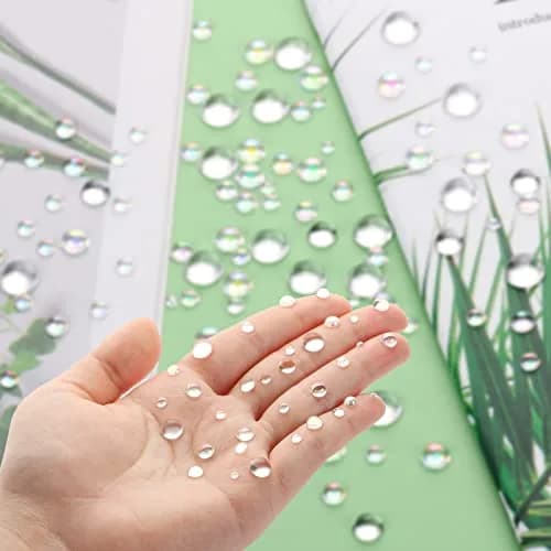 MIKIMIQI 700 Pcs Clear Dewdrop Holographic Water Embellishments | Scrapbooking & Card Making Supplies thumbnail 3