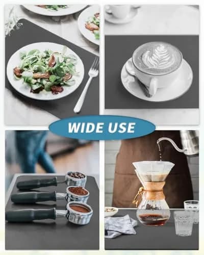 AMOAMI Coffee Mat Dish Drying Mat 48cm x 30cm (19"x12") | Absorbs Spills, Dries Fast, Hides Stains thumbnail 6
