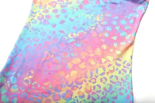 LUOUSE 2 Pack Toddler Girls Gymnastics Leotards with Shorts, Rainbow Leopard Print, 25ml (0.811 Fl Oz) | Butter Soft Dance Unitards thumbnail 3