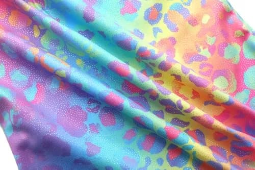 LUOUSE Toddler Girls Gymnastics Leotards 2-Pack Rainbow Leopard & Sparkle Print | 8-9 Years (25.98" Chest) thumbnail 4