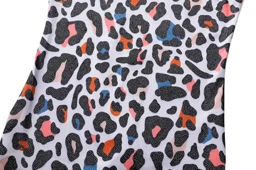 LUOUSE Toddler Girls Gymnastics Leotards 2-Pack Rainbow Leopard & Sparkle Print | 8-9 Years (25.98" Chest) thumbnail 5
