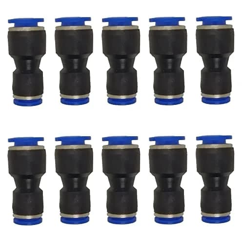 ROZESAZZ Pneumatic Quick Connect Fittings 3/8" OD x 5/16" OD | Easy to Install, Durable, Pack of 10 thumbnail 1