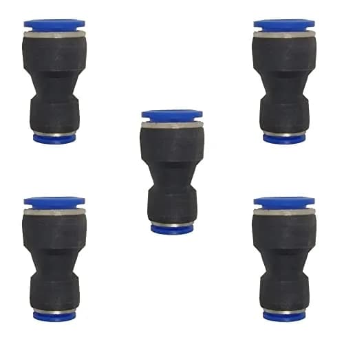 ROZESAZZ Pneumatic Quick Connector 16mm OD x 10mm OD Reducer Union (Pack of 5) | Connects Different Tube Sizes thumbnail 1