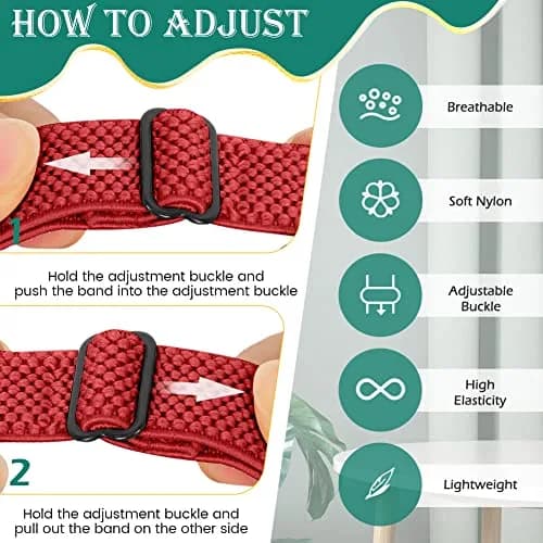 Huamanlou Adjustable Elastic Nylon Sport Bands Compatible with Fitbit Inspire 3/Inspire 2/Inspire/Inspire HR/Ace 2/Ace 3 | Breathable, Stretchy & Durable (70-120 chars) thumbnail 3