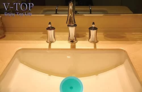 V-TOP Large Silicone Drain Plug 6" | Universal Bathtub & Sink Stopper, Green Transparent thumbnail 6
