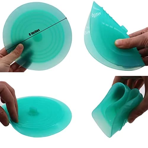 V-TOP Large Silicone Drain Plug 6" | Universal Bathtub & Sink Stopper, Green Transparent thumbnail 7