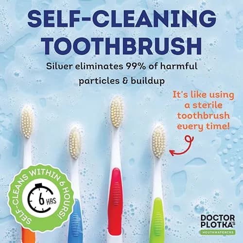 MOUTHWATCHERS Soft Flossing Manual Toothbrush 4-Pack | Gentle Deep Clean for Adults thumbnail 4