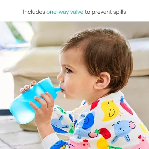 Munchkin Simple Clean Straw Cups for Toddlers 1-3, 10 Ounce (296ml), 2-Pack | Spill-Proof Toddler Cups thumbnail 4
