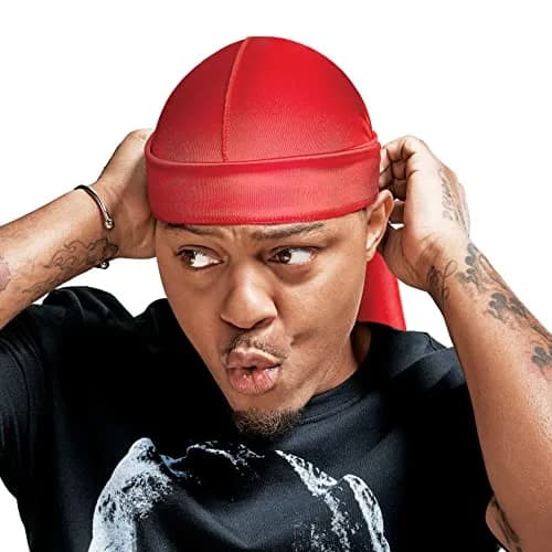 RED by Kiss Bow Wow X Power Wave Extreme Shine Silky Durag, Red | 100g (0.22 lb) thumbnail 1