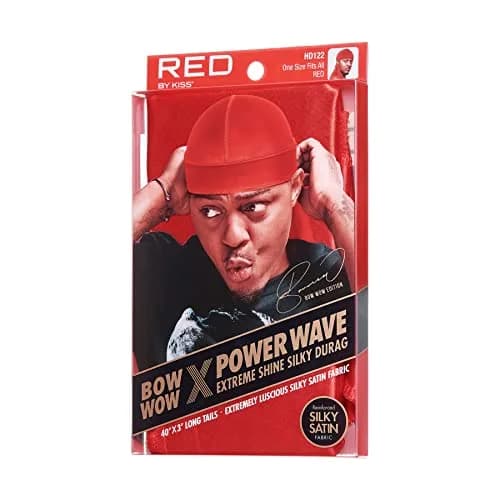 RED by Kiss Bow Wow X Power Wave Extreme Shine Silky Durag, Red | 100g (0.22 lb) thumbnail 4