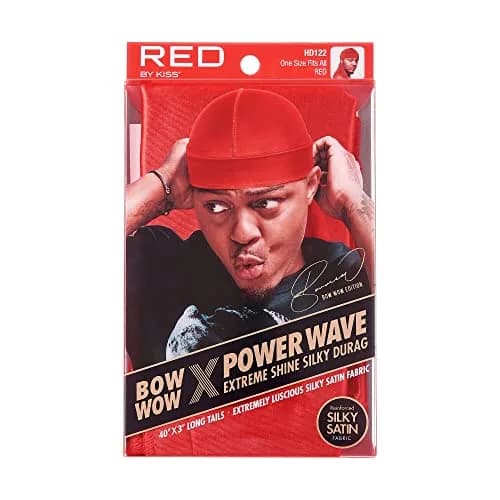 RED by Kiss Bow Wow X Power Wave Extreme Shine Silky Durag, Red | 100g (0.22 lb) thumbnail 3