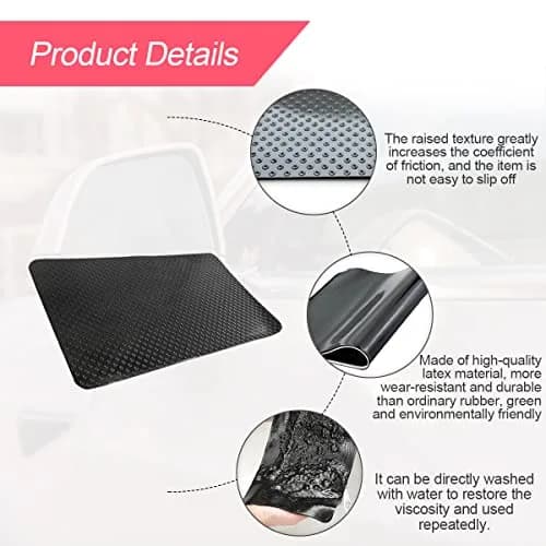 BLAU GRUN 10.6 in x 5.9 in Car Dashboard Anti-Slip Mat | Waterproof, Eco-Friendly, Universal Fit thumbnail 3