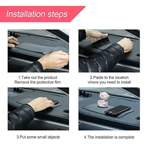 BLAU GRUN Universal Car Dashboard Anti-Slip Mat 27cm (10.6 Inch) x 15cm (5.9 Inch) | Holds Phones, Keys & More on Bumpy Roads thumbnail 5