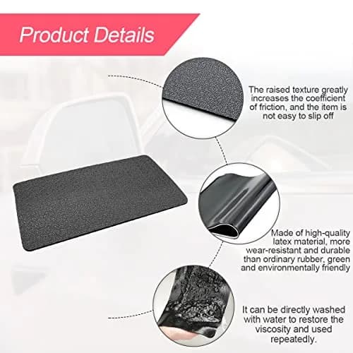 BLAU GRUN Universal Car Dashboard Anti-Slip Mat 27cm (10.6 Inch) x 15cm (5.9 Inch) | Holds Phones, Keys & More on Bumpy Roads thumbnail 3