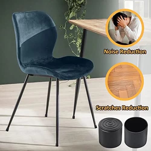 Auvotuis Black PVC Chair Leg Tips 25mm (1 Inch) | Pack of 32 Floor Protectors thumbnail 5