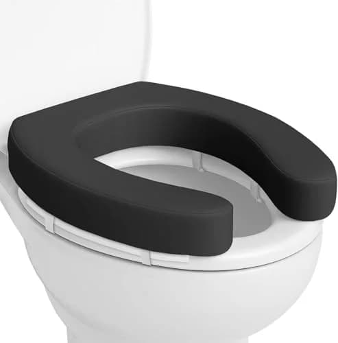 Vive Toilet Seat Cushion 2" Soft Foam | Relieves Pressure Points for Bathroom Mobility thumbnail 1