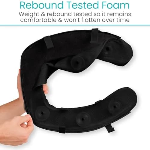 Vive Toilet Seat Cushion 2" Soft Foam | Relieves Pressure Points for Bathroom Mobility thumbnail 4
