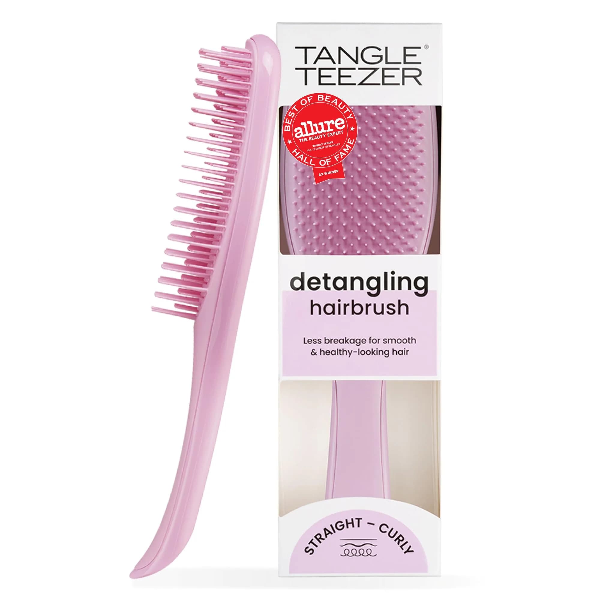 Tangle Teezer Ultimate Detangler Brush, Millennial Pink | Detangles Wet & Dry Hair, Reduces Breakage — Rosebud