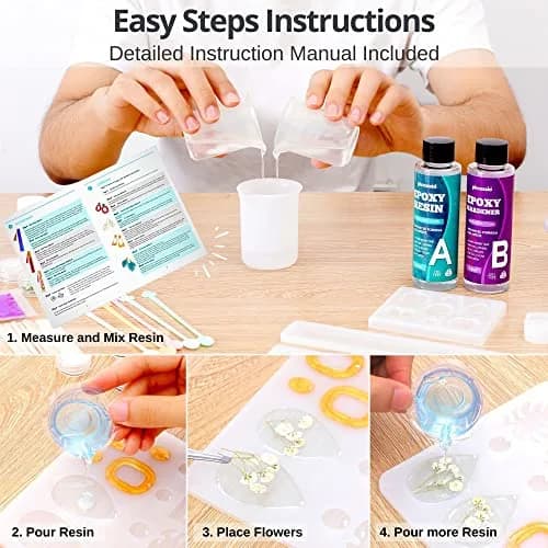 Piccassio Resin Jewelry Kit for Beginners | Complete DIY Craft Set with Molds & Tools thumbnail 6