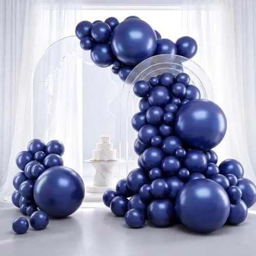 rubfac Navy Blue Balloons 129pcs Assorted Sizes | Party Garland Arch Kit for Birthday Baby Shower Wedding thumbnail 1