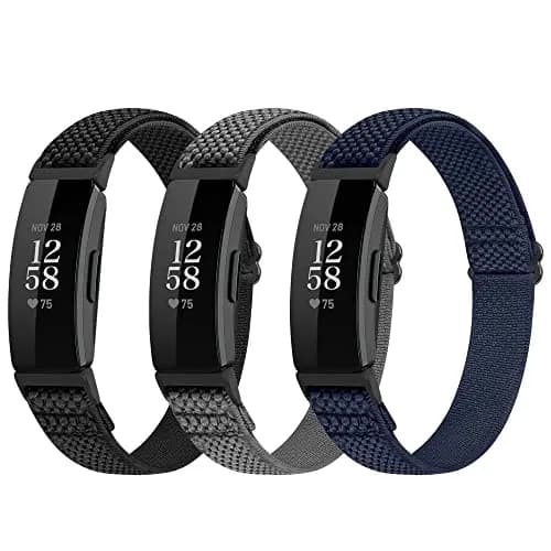 Huamanlou Adjustable Nylon Sport Bands for Fitbit Inspire 3 & More | Breathable, Stretchy, Unisex Wristbands thumbnail 1