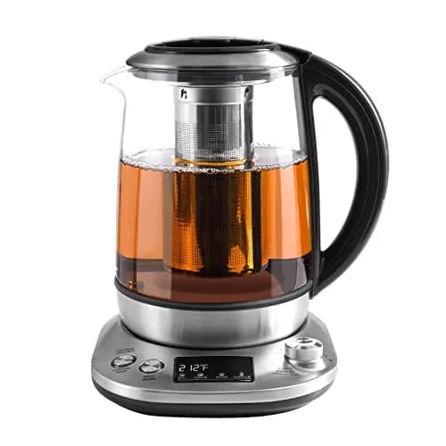 Mecity Electric Tea Kettle with Removable Infuser 1.7L | 9 Preset Brewing Programs & Temp Control thumbnail 1