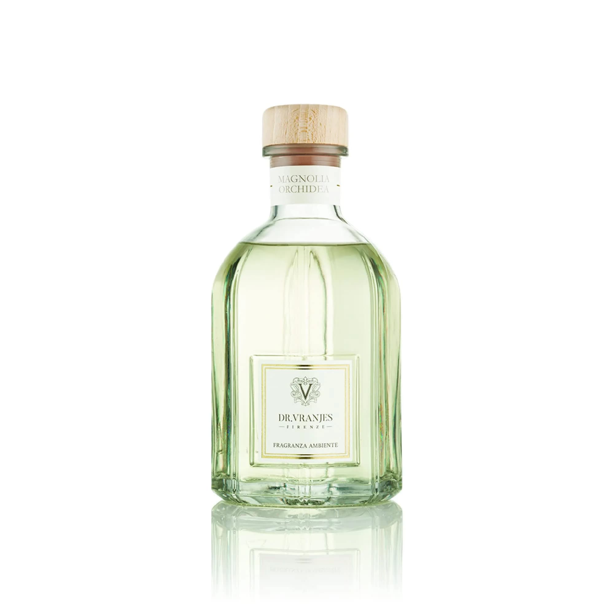 Dr. Vranjes Magnolia Orchidea Diffuser 250ml + Double Pack of White Sticks | Floral Luxury Home Fragrance - main product image