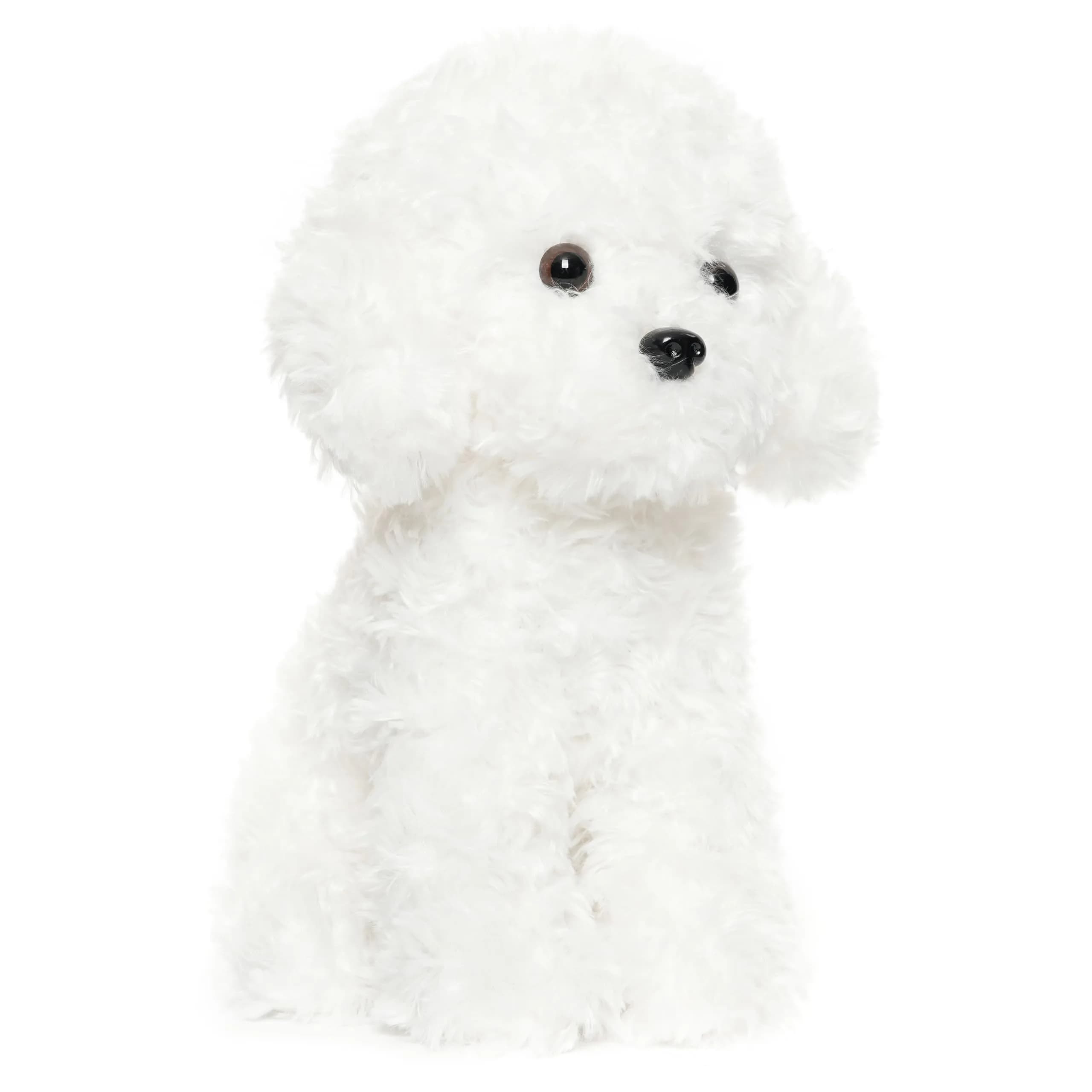 WEIGEDU White Toy Poodle Stuffed Animal Dog Puppy - Bichon Frise Maltese Maltipoo White Labradoodle Plush Toy for Kids and Babies 12.6" thumbnail 2