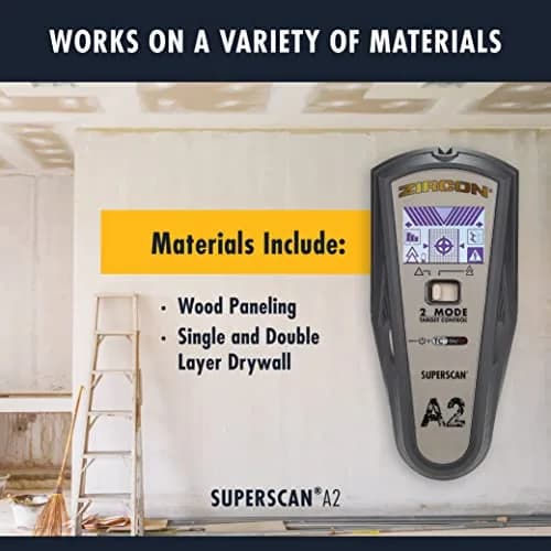 Zircon SuperScan A2 Advanced Stud Finder with 2 Mode Target Control | DeepScan & StudScan Modes thumbnail 5